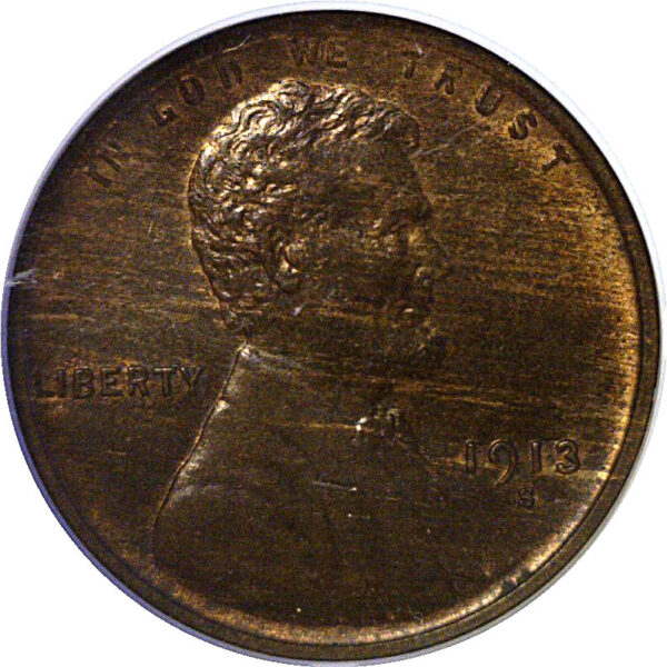 1913-S Lincoln Cent   -   NGC MS-63 RB - Image 2