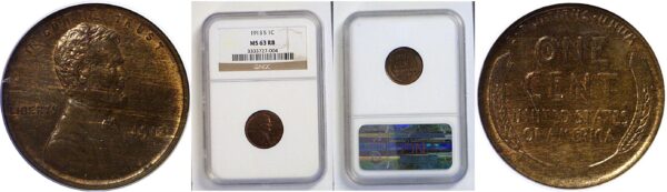 1913-S Lincoln Cent   -   NGC MS-63 RB