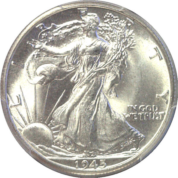 1945-D Walking Liberty Half Dollar  -  PCGS MS-66 - Image 2