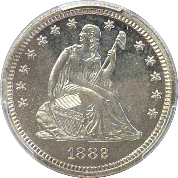 1882 Seated Liberty Quarter.  -   PCGS PR-66 CAM - Image 2