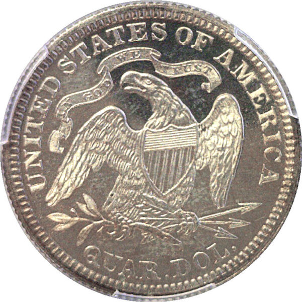 1882 Seated Liberty Quarter.  -   PCGS PR-66 CAM - Image 3