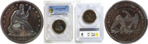 1863 Pattern Half Dollar. J-341  -  PCGS PR-66 BN