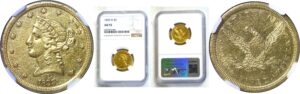 1839-D $5 Classic  -  NGC AU-55