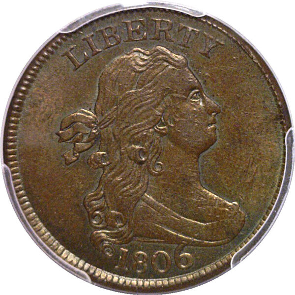 1806 Half Cent  -  PCGS MS-62 BN - Image 2