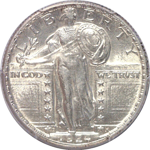 1924-D Standing Liberty Quarter  -  PCGS AU-58  CAC - Image 2