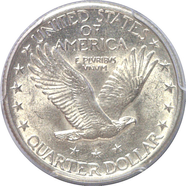 1924-D Standing Liberty Quarter  -  PCGS AU-58  CAC - Image 3