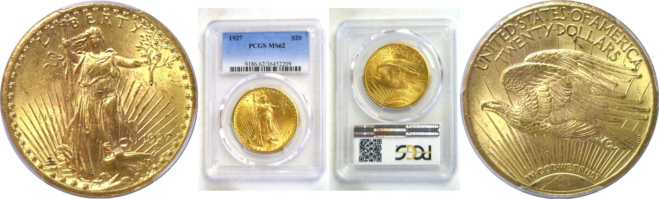 1927 $20 St. Gaudens  -  PCGS MS-62