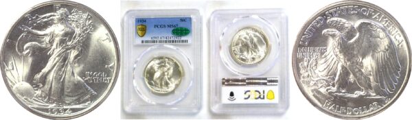 1934 Walking Liberty Half Dollar  -  PCGS MS-67  CAC