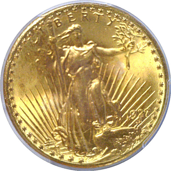 1927 $20 St. Gaudens  -  PCGS MS-66+ - Image 2