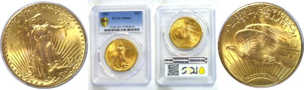1927 $20 St. Gaudens  -  PCGS MS-66+