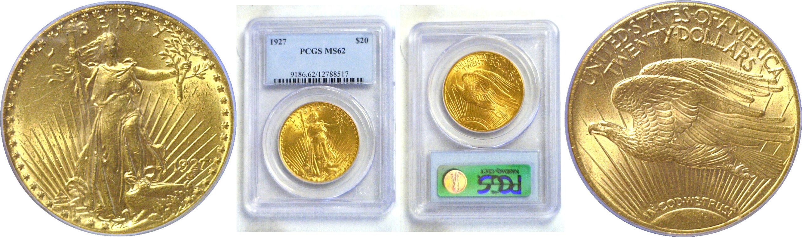 1927 $20 St. Gaudens  -  PCGS MS-62