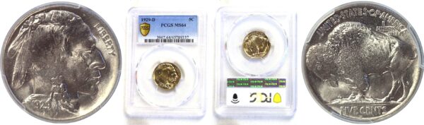 1929-D Buffalo Nickel. -  PCGS MS-64