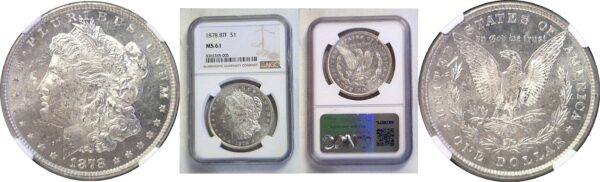 1878-8TF Morgan Dollar. -  NGC MS-61