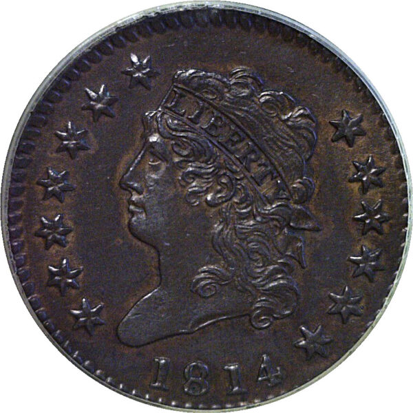 1814 Large Cent  -  PCGS AU-55 - Image 2
