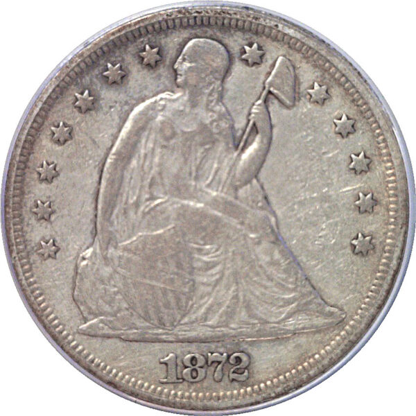 1872 Seated Liberty Dollar  -  ANACS VF-35 - Image 2