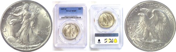 1937-D Walking Liberty Half Dollar  -  PCGS MS-65