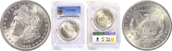 1885-O Morgan Dollar  -  PCGS MS-66