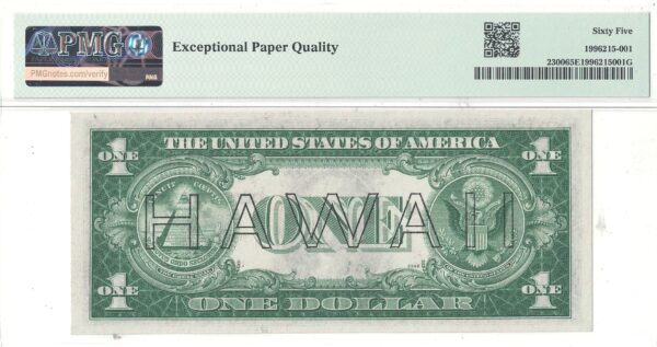 1935-A $1 Hawaii Fr-2300 PMG-65 EPQ - Image 3