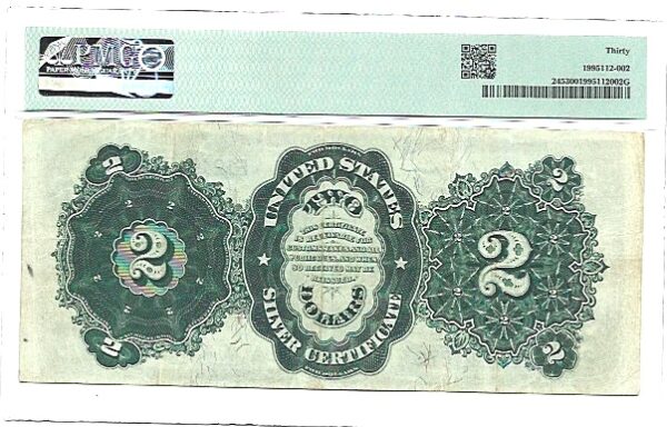 1891 $2 Silver Certificate Fr-245 PMG-30 - Image 3