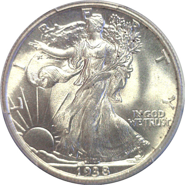 1938 Walking Liberty Half Dollar  -  PCGS MS-67 - Image 2