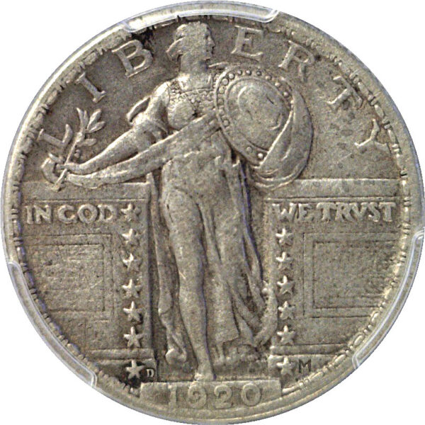 1920-D Standing Liberty Quarter   -   PCGS XF-40 - Image 2
