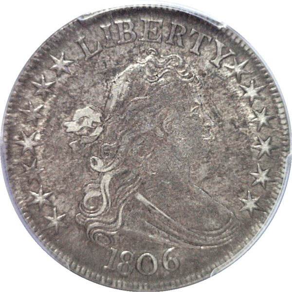 1806 Bust Half Dollar  -  PCGS AU-53   CAC - Image 2