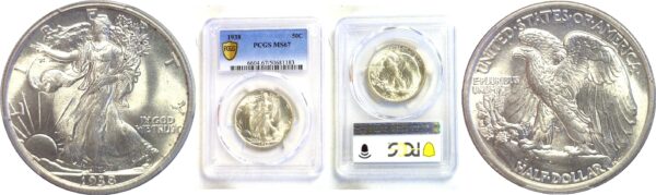 1938 Walking Liberty Half Dollar  -  PCGS MS-67