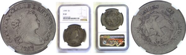 1797 Bust Dollar  -  NGC F-12