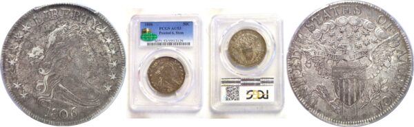 1806 Bust Half Dollar  -  PCGS AU-53   CAC