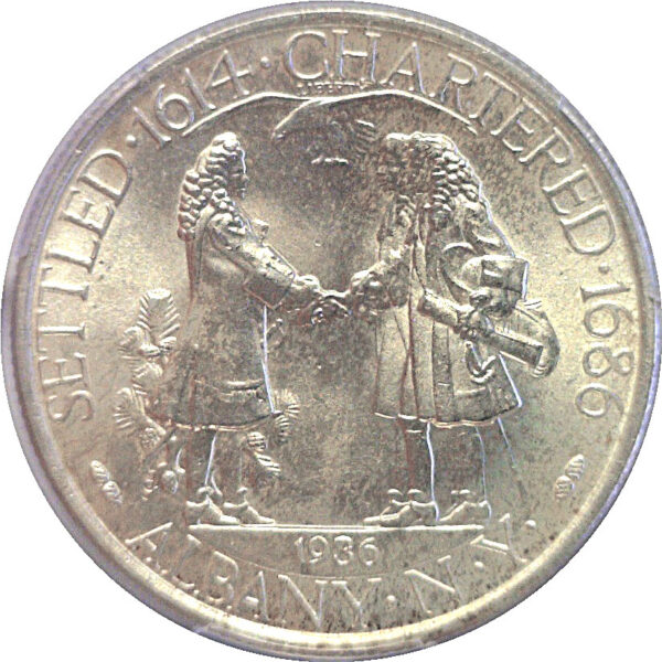 1936 Albany Commemorative Half Dollar  -  PCGS MS-64 - Image 3