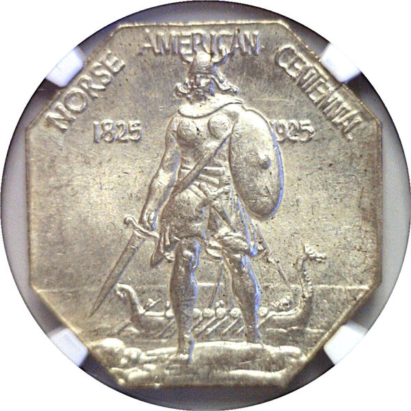 1925 Norse American. Silver Commemorative  -  NGC MS-65 - Image 2
