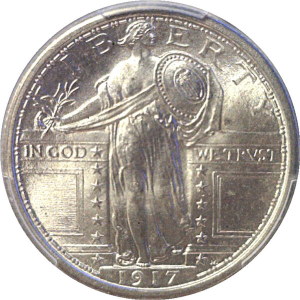 1917 T-1. Standing Liberty Quarter  -  PCGS MS-66 FH - Image 2