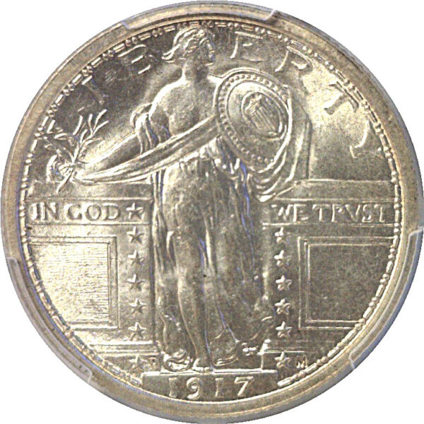 1917-D T-1.  Standing Liberty Quarter  -  PCGS MS-64 FH - Image 2