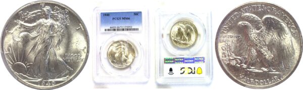 1940 Walking Liberty Half Dollar  -  PCGS MS-66