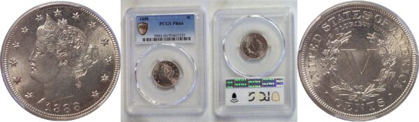1888 Liberty Nickel. -  PCGS PR-66