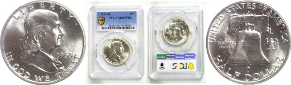 1963-D Franklin Half Dollar  -  PCGS MS-66 FBL