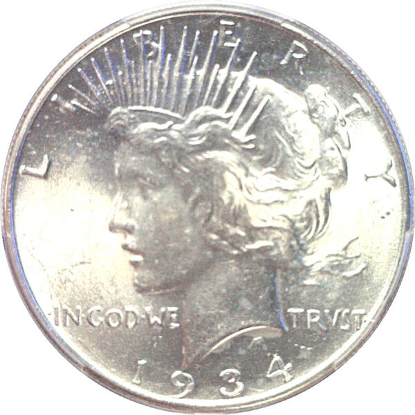 1934 Peace Dollar   -  PCGS MS-62 - Image 2