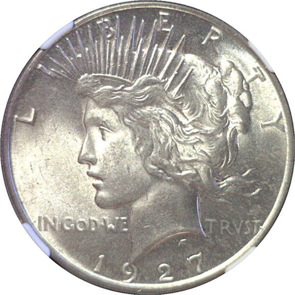 1927-D Peace Dollar  -  NGC MS-64 - Image 2