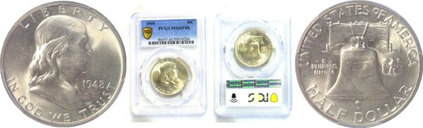 1948 Franklin Half Dollar. -  PCGS MS-66 FBL