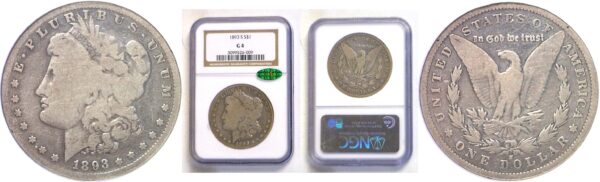 1893-S Morgan Dollar  -  NGC Good-4   CAC