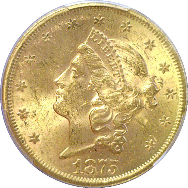 1875-S $20 Liberty   -   PCGS MS-62 - Image 2