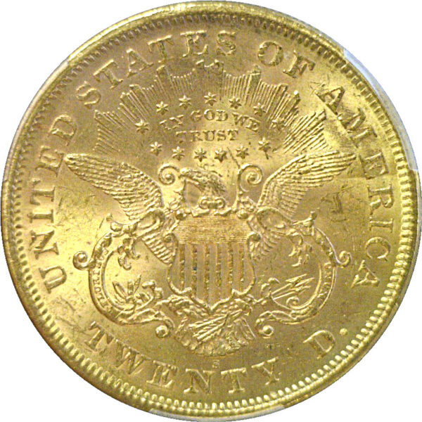 1875-S $20 Liberty   -   PCGS MS-62 - Image 3