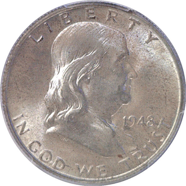 1948 Franklin Half Dollar -   PCGS MS-66 FBL - Image 2