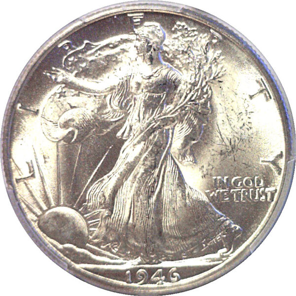 1946-D Walking Liberty Half Dollar. -  PCGS MS-64 - Image 2