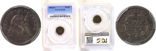 1841-O Seated Liberty Half Dime  -  PCGS VF-30