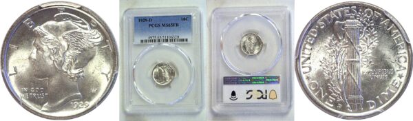 1929-D Mercury Dime. -  PCGS MS-65 FB