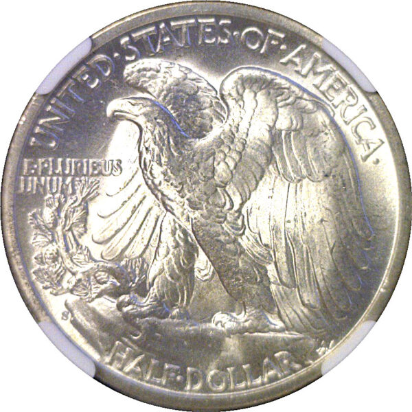 1944-S Walking Liberty Half Dollar  -  NGC MS-66 - Image 3