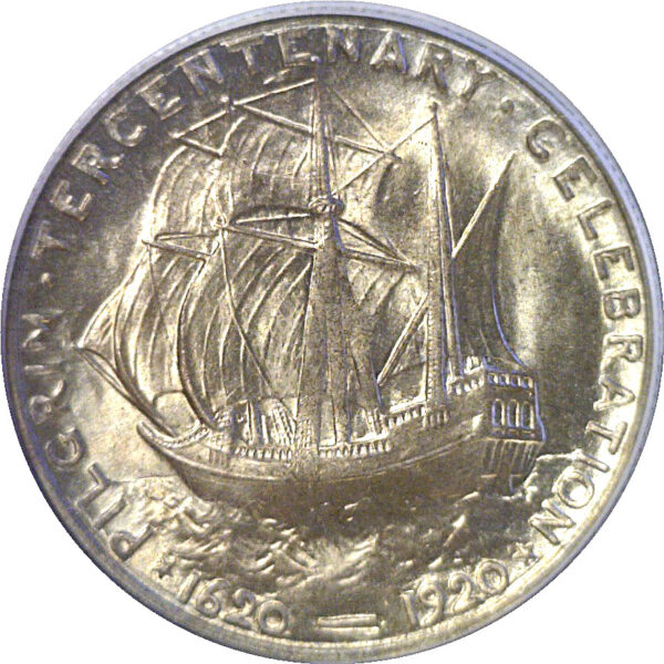 1920 Pilgrim Commemorative Half Dollar  -  PCGS MS-65 - Image 3
