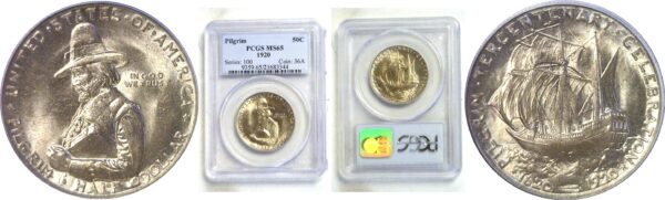 1920 Pilgrim Commemorative Half Dollar  -  PCGS MS-65