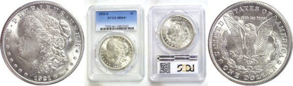 1921-S Morgan Dollar  -  PCGS MS-64+